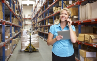 SAP Kommissionierung Pick-by-Voice im Lager; Logistikprozesse unter SAP
