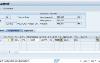 Frachtkosten SAP Frachtkostenmanagement