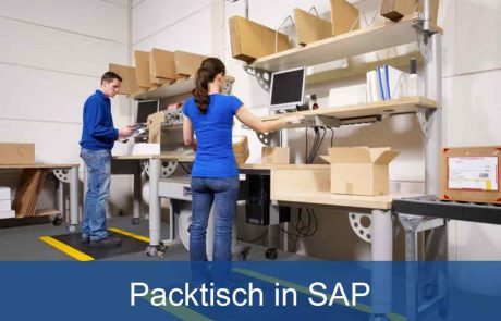 Packtisch in SAP