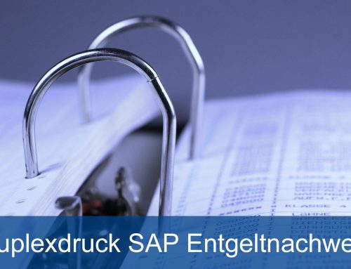 Duplexdruck SAP Entgeltnachweis