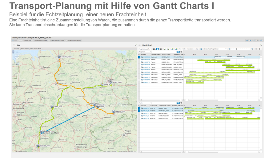 SAP TM 9.3 Gantt-Planung