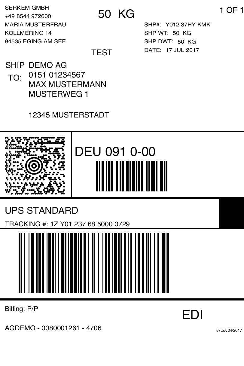  a Alors 11 Listes De Ups Labels Ups Ground Ups 2nd Day Air Ups