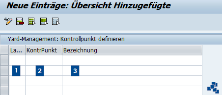 SAP EWM Kontrollpunkte definieren