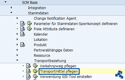 SAP EWM Transportmittel SCM Basis