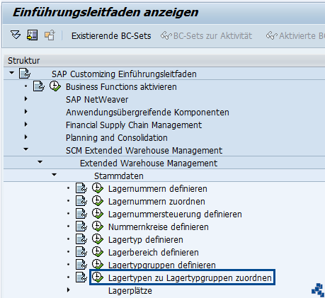 SAP EWM Lagertypgruppen