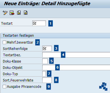 SAP EWM Zuordnung von Aktivitäten zu Textarten EHS