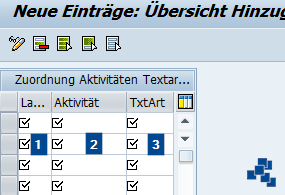 SAP EWM Zuordnung von Aktivitäten zu Textarten definieren