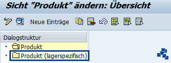 SAP EWM Änderungsbelege aktivieren Produkt lagerspezifisch neuer Eintrag