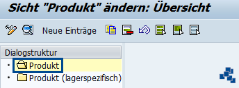 SAP EWM Änderungsbelege aktivieren Produkt neuer Eintrag