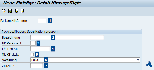 SAP EWM Gruppe für Packspezifikationen definieren