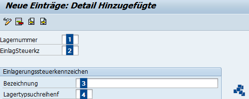 SAP EWM Einlagerungssteuerkennzeichen definieren