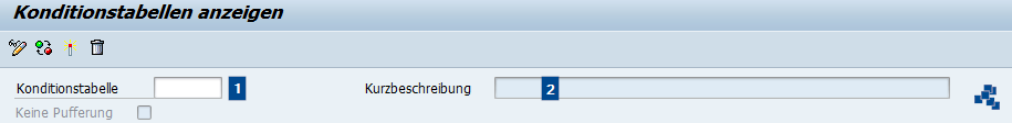 SAP EWM Konditionstabellen definieren neue Tabelle