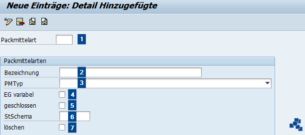 SAP EWM Packmittelarten definieren