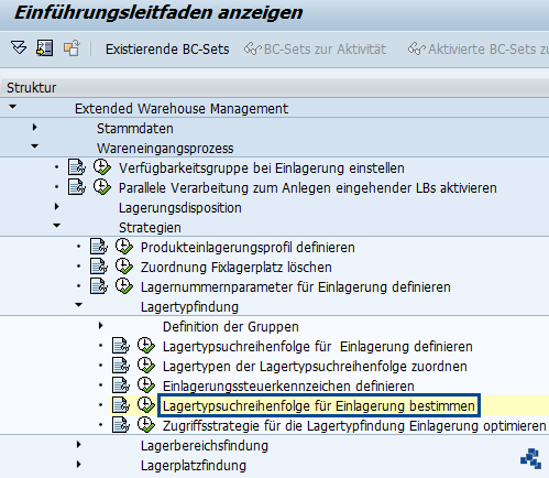 Lagertypsuchreihenfolge für Einlagerung bestimmen_Customizing