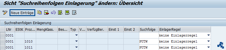 Lagertypsuchreihenfolge für Einlagerung bestimmen_neuer Eintrag