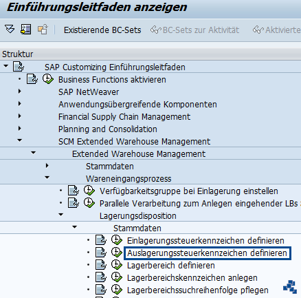 SAP EWM Auslagerungssteuerkennzeichen definieren_Customizing