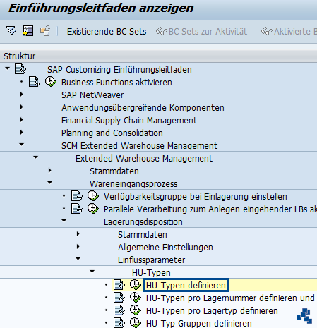 SAP EWM HU-Typen definieren_Customizing