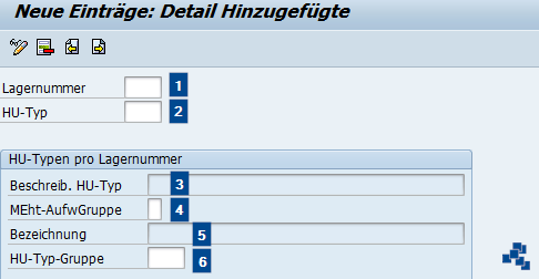 SAP EWM HU-Typen pro Lagernummer definieren und HU-Typ-Gruppe zuordnen