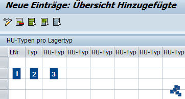 SAP EWM HU-Typen pro Lagertyp definieren