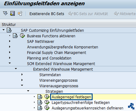 SAP EWM Auslagerregel festlegen_Customizing