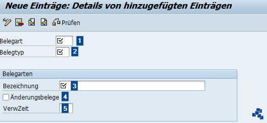 SAP EWM Belegarten für erwarteten Wareneingang definieren_Belegart