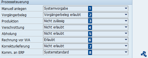 SAP EWM Belegarten für erwarteten Wareneingang definieren_Prozesssteuerung