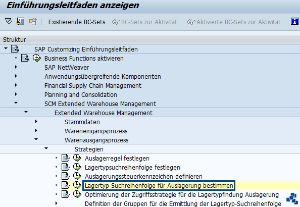 SAP EWM Lagertyp-Suchreihenfolge fuer Auslagerung bestimmen/ festlegen_Customizing