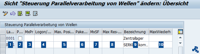 SAP EWM Parallelverarbeitung für Wellen bearbeiten