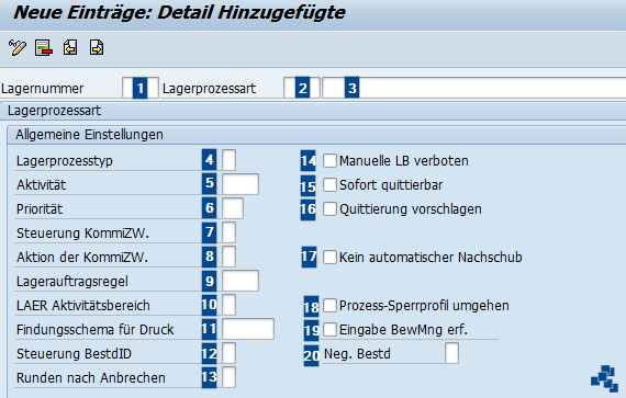 SAP EWM Lagerprozessart für Rücklagerung definieren_1