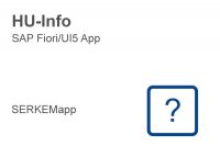 SAP Fiori UI5 App HU-Info EWM