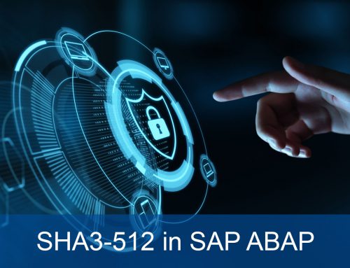 SHA3-512 Konverter in SAP ABAP: In SAP ERP und SAP S/4HANA verfügbar