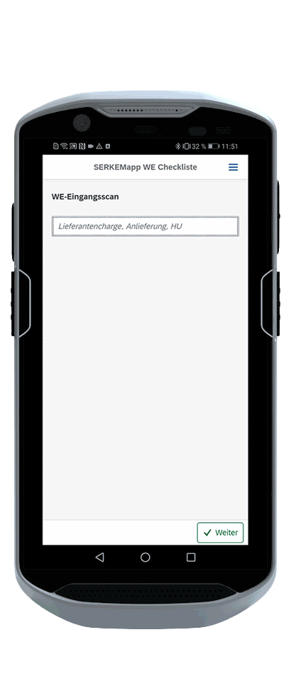SAP_Fiori_UI5_APP_Scanner_Zebra_wareneingang_inbound_checkliste_zebra_scanner SAP Fiori UI5 SERKEMapp Wareneingangsprotokoll live demo